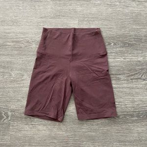 aritzia tna brown biker shorts